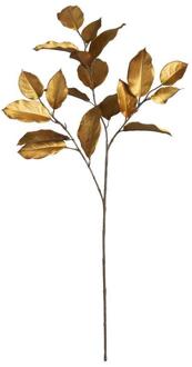 Kunsttak Mulberry Blad - Amber - 85 Cm - Kunststof - Goudkleurig