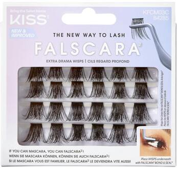 Kunstwimpers KISS Falscara Extra Drama Wisps Multi Pack KFCM03C 24 st