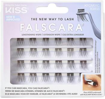 Kunstwimpers KISS Falscara Lengthening Wisp Multi Pack KFCM01C 24 st