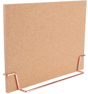 Kurk Bulletin Board Message Boards Houten Pin Memo Board Prikbord Voor Home Office (Rose Gold Base) afbeelding 1