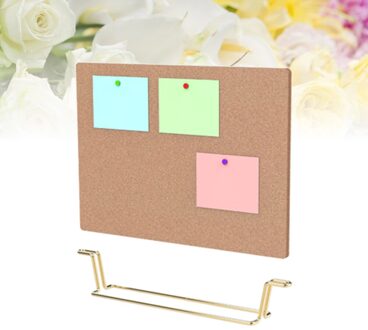 Kurk Bulletin Board Message Boards Houten Pin Memo Board Prikbord Voor Home Office (Rose Gold Base) afbeelding 2