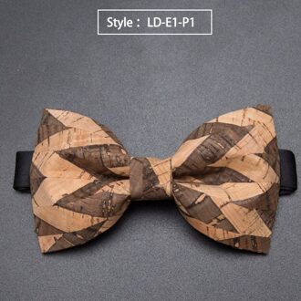Kurk Hout Mode Strikjes Mens Novelty Handgemaakte Massief Das voor Mens Wedding Party Man Accessoires Mannen Bowtie LD-E1-P1