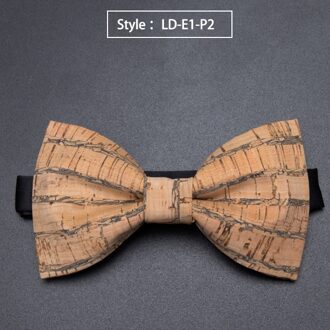Kurk Hout Mode Strikjes Mens Novelty Handgemaakte Massief Das voor Mens Wedding Party Man Accessoires Mannen Bowtie LD-E1-P2