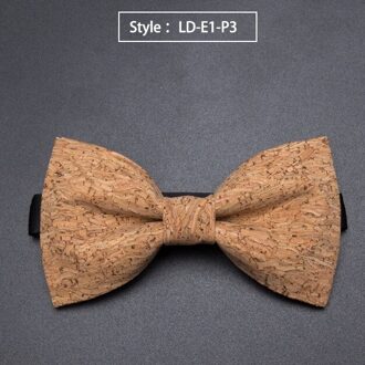 Kurk Hout Mode Strikjes Mens Novelty Handgemaakte Massief Das voor Mens Wedding Party Man Accessoires Mannen Bowtie LD-E1-P3