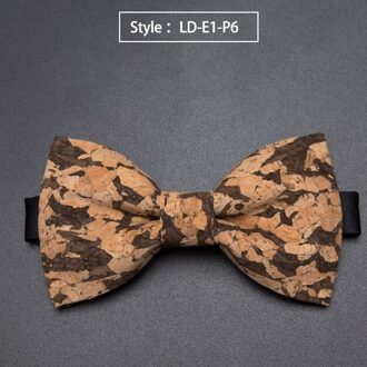 Kurk Hout Mode Strikjes Mens Novelty Handgemaakte Massief Das voor Mens Wedding Party Man Accessoires Mannen Bowtie LD-E1-P6