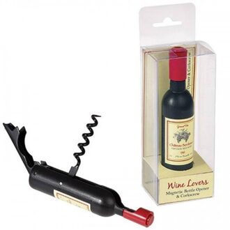 Kurkentrekker & Flesopener, Wijnfles - Twee Tools - Wijnflesopener - Corkscrew & Bottle opener, Wine Bottle - Original