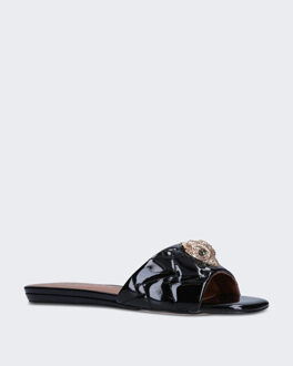Kurt Geiger Dames 225-kensington flat sandal Zwart - 38