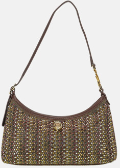 Kurt Geiger Fabric mini schoudertas bronze com