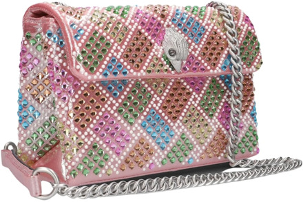 Kurt Geiger Kensington M schoudertas pink comb Multi