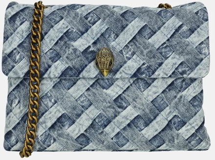 Kurt Geiger Kensington schoudertas L denim Blauw