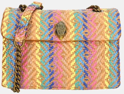 Kurt Geiger Kensington schoudertas M raffia multi