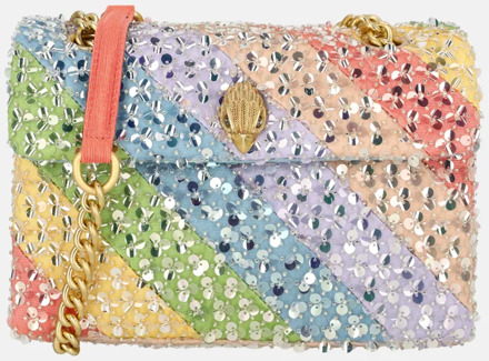 Kurt Geiger Kensington schoudertas rainbow lovertjes M multi/other - No Size