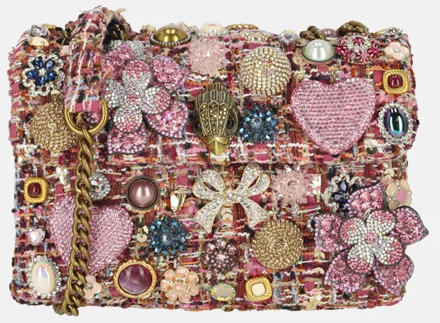 Kurt Geiger Kensington Tutti Frutti schoudertas M pink comb Roze - No Size