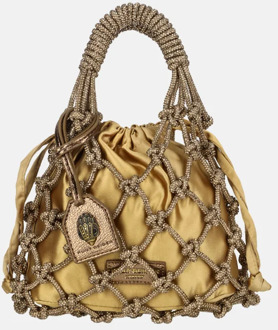 Kurt Geiger Macrame Crystal handtas S bronze Goud