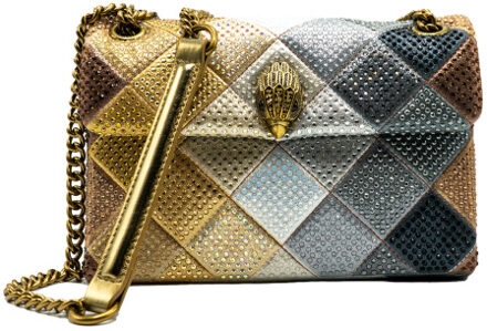 Kurt Geiger Medium kensington fabric metal schoudertas - maat One size Veelkleurig