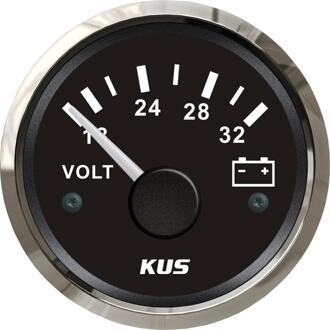 Kus 2 "Marine Batterij 24V Voltage Meter Boot Voltmeter Gauge 18-32V Voor Auto Boot met Rood En Geel Beschikbaar Backlight BS
