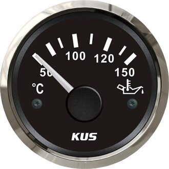KUS DN52mm wit/zwart olie temp gauge olie temp meter met temp sensor (PN: KY14102/KY14005) BS
