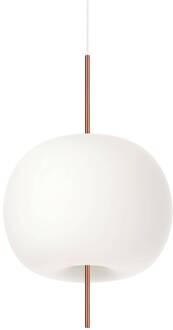 Kushi 33 hanglamp, Ø 33 cm, koper opaal, koper