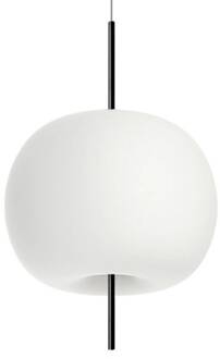 Kushi hanglamp Ø 43 cm zwart/wit opaal
