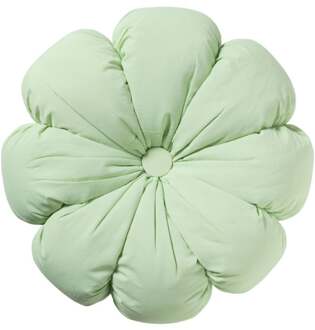 Kussen bloem - groen - ø42 cm