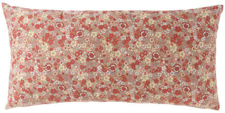 Kussen bloem - rood - 30x60 cm
