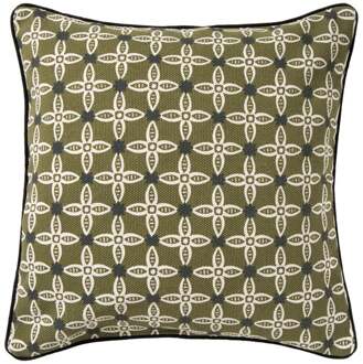 Kussen bloemen - groen - 45x45 cm