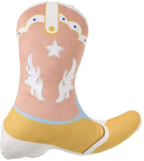 Kussen cowboy laars - multikleur - 32x28 cm