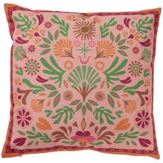 Kussen print Marbella - multikleur - 45x45 cm