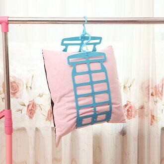 Kussen Rek Kussen Innerlijke Opknoping Netwerk Multifunctionele Dubbele Haak Droogrek/Pop Kussen Rek verstelbare groen