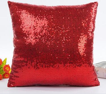 Kussen sets huishoudelijke producten buitenlandse handel Europese stijl pailletten kussensloop 40*40 cm Rood