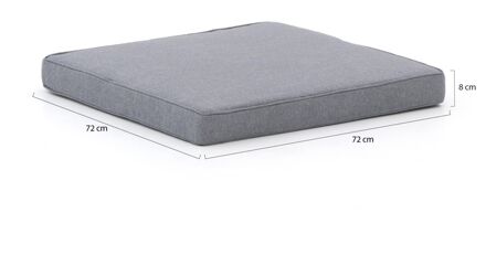 Kussen t.b.v. Forza Vadena lounge tuintafel 72x72cm - Laagste prijsgarantie! Grijs