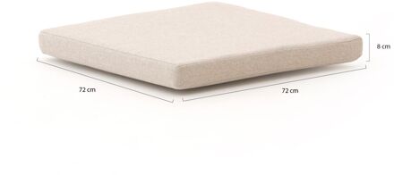 Kussen t.b.v. Forza Vadena lounge tuintafel 72x72cm - Laagste prijsgarantie! Taupe