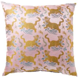 Kussen tijger - roze - 45x45 cm