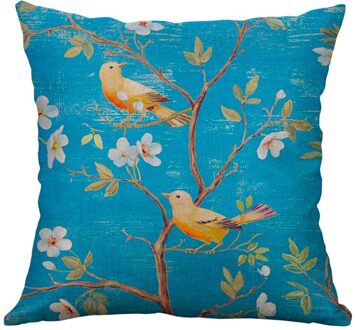 Kussens Decor Thuis Kussenhoes 40X40Cm Kussen Case Cover Vierkante Funda Cojin Lino Bloemen Taie D' Oreiller Federe cuscini Divano 3