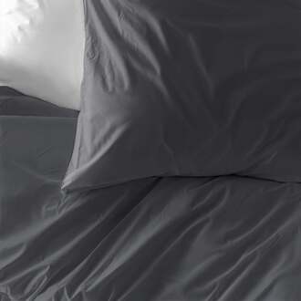 Kussensloop - 100% Flanel - 2-PACK - Fresh And Co - 60x70 Cm - Flanel - Dekbed-Discounter.nl Antraciet - 60 x 70