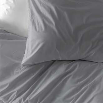 Kussensloop - 100% Flanel - 2-PACK - Fresh And Co - 60x70 Cm - Flanel - Dekbed-Discounter.nl Lichtgrijs - 60 x 70