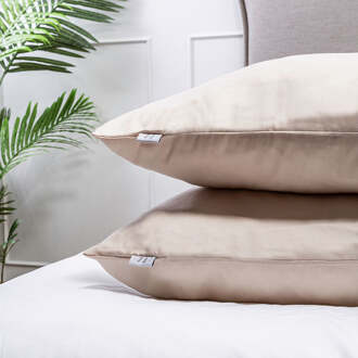 Kussensloop Luna Uni: 2-PACK - Luna Bedding - 60x70 Cm - Microvezel - Dekbed-Discounter.nl Off White - 60 x 70