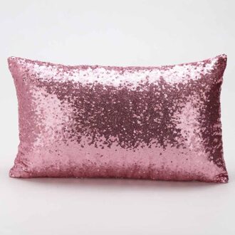 Kussensloop Rose Gold Geometrische Ananas Glitter Polyester Sofa Decoratieve Kussenhoes Kussensloop Home Decor ##0 Roze