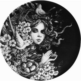 Kutahya Heeft Porselein Kadınlarım Serie 21 Cm Serveerschaal, Accessoire, Ornament