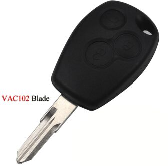 Kutery Auto Sleutel Shell Voor Renault Trafic Vivaro Duster Logan Fluence Clio Sande Megane 3 Knoppen Vervanging Remote Key Case cover VAC102 Blade