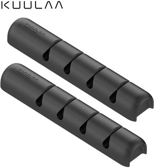 KUULAA Cable Organizer Silicone USB Cable Winder Desktop Tidy Management Clips Cable Holder for Mouse Headphone Wire