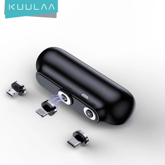 KUULAA Magnetic Power Bank 2600mAh Mini Magnet Charger PowerBank For Xiaomi Emergency Mobile Portable Magnetic External Battery