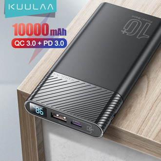 KUULAA Power Bank 10000mAh QC PD 3.0 PowerBank Fast Charging portable charger Poverbank For xiaomi mi 9 8 iPhone 11 X pawer bank