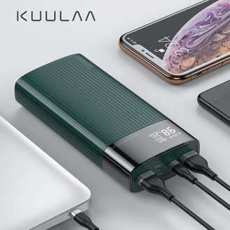 KUULAA PowerBank 20000mAh QC PD 3.0 PoverBank Fast Charging Power Bank 20000 mAh USB External Battery Charger For Xiaomi Mi 10 9