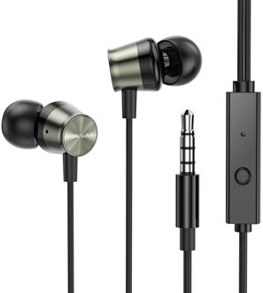 Kuulaa Wired In-Ear Koptelefoon Woofer Tweeter Headsets Voor Mobiele Telefoons Tablet Laptop Gaming Hoofdtelefoon Voor Gamer 3.5Mm Jack