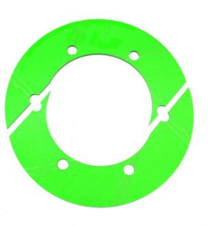 Kuulee Motor Achter Chain Gear Decoratieve Cover voor KAWASAKI Z1000 ZX-6R groen