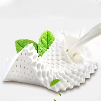 Kuup Thailand Natuurlijke Latex Orthopedische Massage Kussen Zachte Nek Cervicale Wervelkolom Beschermd Remedial Grote Wervels Kussen 34*57Cm