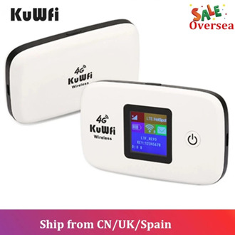 KuWFi 4G Router 150Mbps Wireless Wifi 3G/4G LTE Routers Unlocked Global Sim Card TDD/FDD Router With SIM Card&TF Card Slot