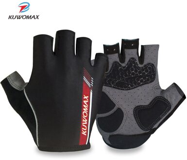 KUWOMAX Fietsen Handschoenen Half Vinger Mens vrouwen Zomer Sport Shockproof Fiets Handschoenen GEL Anti Slip MTB Fiets Handschoenen. AK-ST-01001 / XL