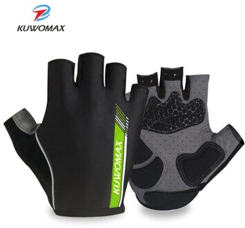 KUWOMAX Fietsen Handschoenen Half Vinger Mens vrouwen Zomer Sport Shockproof Fiets Handschoenen GEL Anti Slip MTB Fiets Handschoenen. AK-ST-01002 / M